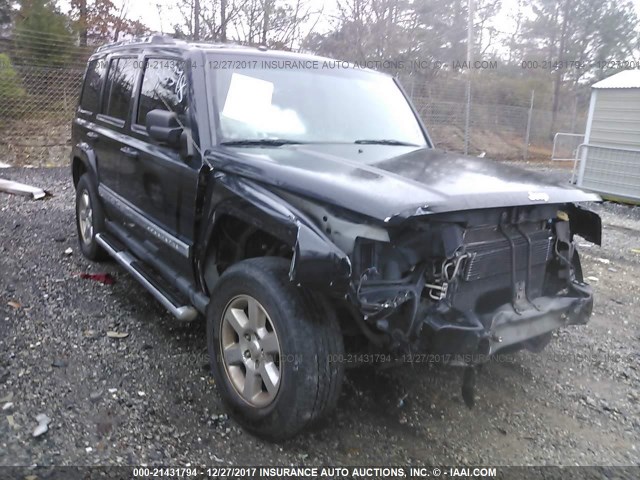 1J8HH582X8C193808 - 2008 JEEP COMMANDER LIMITED BLACK photo 1