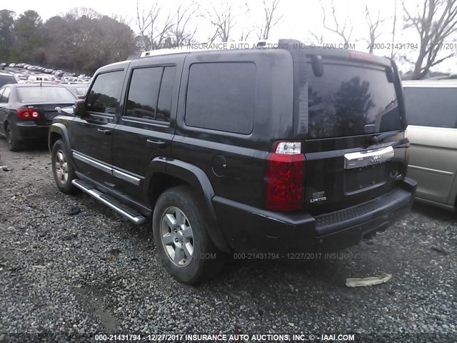 1J8HH582X8C193808 - 2008 JEEP COMMANDER LIMITED BLACK photo 3