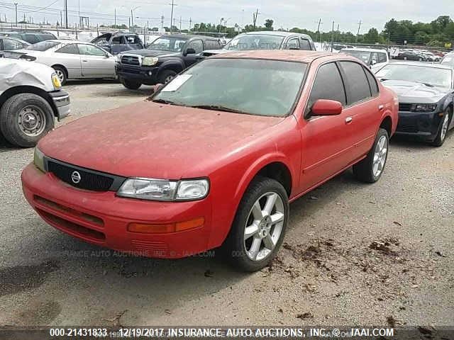 JN1CA21D4TM402045 - 1996 NISSAN MAXIMA GLE/GXE/SE RED photo 2