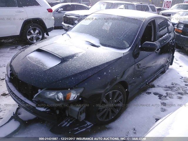 JF1GH76659G825635 - 2009 SUBARU IMPREZA WRX BLACK photo 2