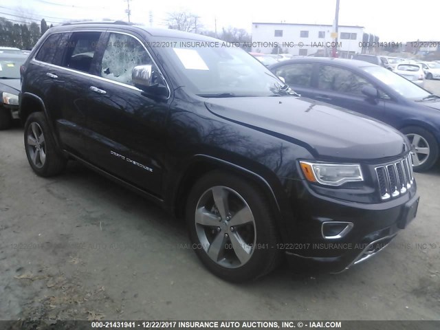 1C4RJFCG2GC338251 - 2016 JEEP GRAND CHEROKEE OVERLAND BLACK photo 1