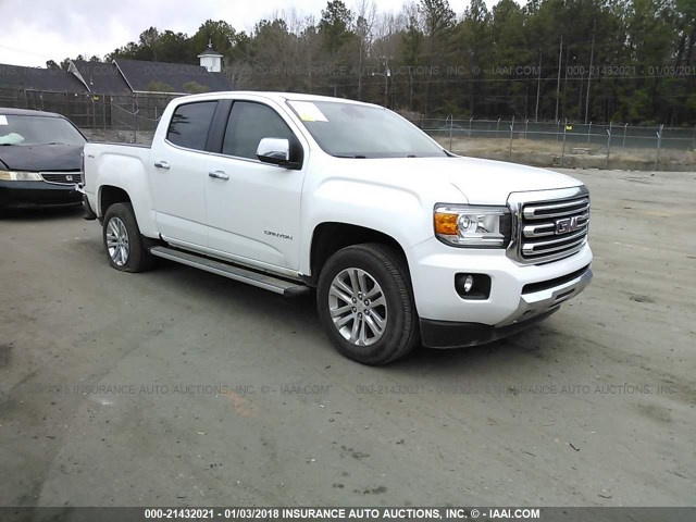 1GTG6DE32G1163695 - 2016 GMC CANYON SLT WHITE photo 1