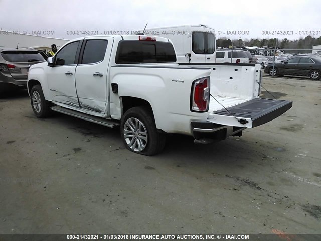 1GTG6DE32G1163695 - 2016 GMC CANYON SLT WHITE photo 3