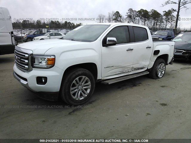 1GTG6DE32G1163695 - 2016 GMC CANYON SLT WHITE photo 6