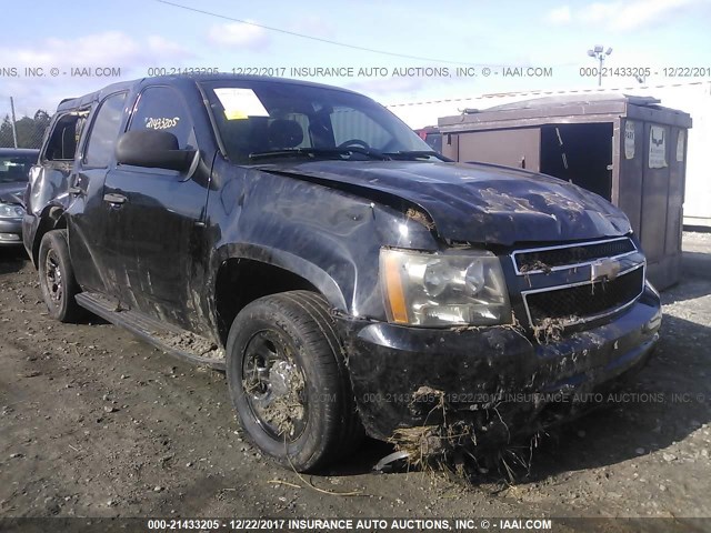 1GNEC03087R361417 - 2007 CHEVROLET TAHOE C1500 BLACK photo 1