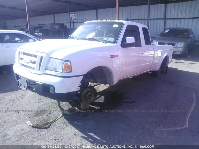 1FTYR14U97PA49419 - 2007 FORD RANGER SUPER CAB WHITE photo 6