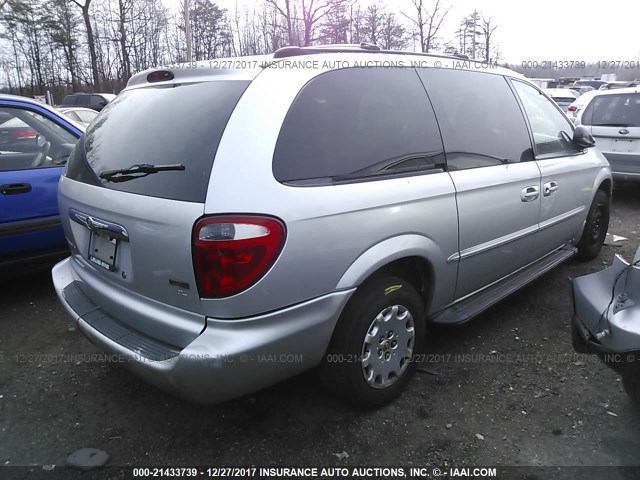 2C8GP34392R589203 - 2002 CHRYSLER TOWN & COUNTRY EL GRAY photo 4