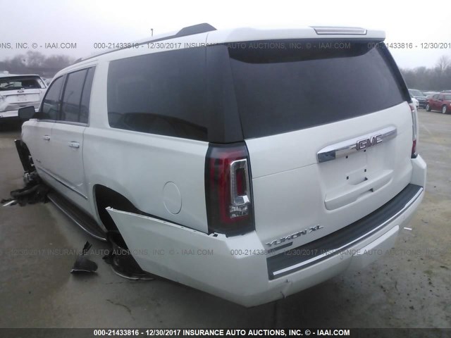 1GKS2HKJ8HR300176 - 2017 GMC YUKON XL DENALI WHITE photo 3