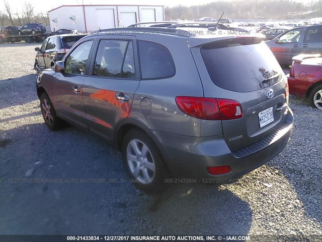 5NMSH13E99H332840 - 2009 HYUNDAI SANTA FE SE/LIMITED GRAY photo 3