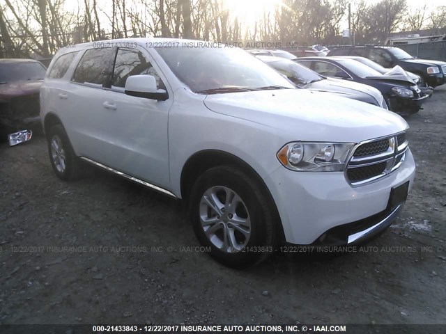 1C4RDHAG0DC673736 - 2013 DODGE DURANGO SXT WHITE photo 1