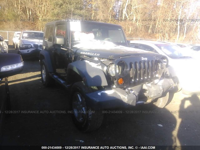 1J4FA24187L196441 - 2007 JEEP WRANGLER X BLACK photo 1