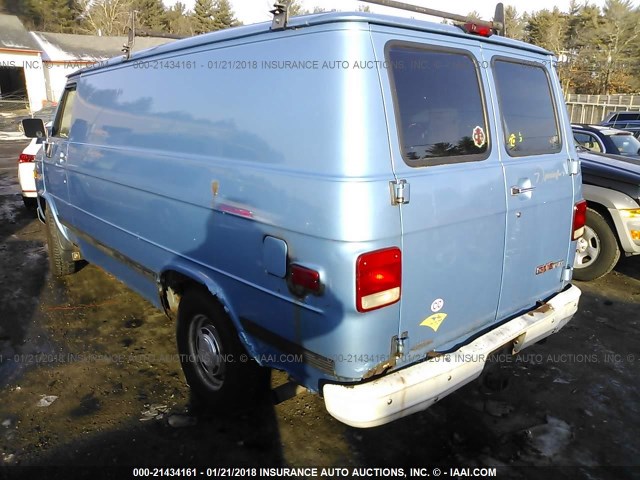 1GTEG25KXSF531522 - 1995 GMC VANDURA G2500 BLUE photo 3