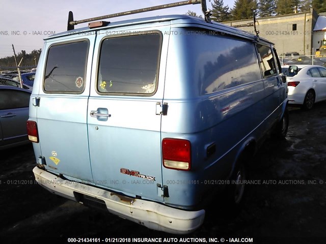 1GTEG25KXSF531522 - 1995 GMC VANDURA G2500 BLUE photo 4