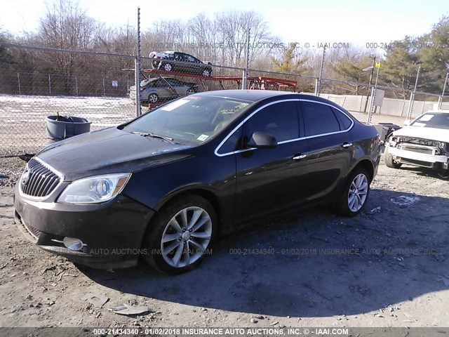 1G4PP5SK5C4226789 - 2012 BUICK VERANO BROWN photo 2