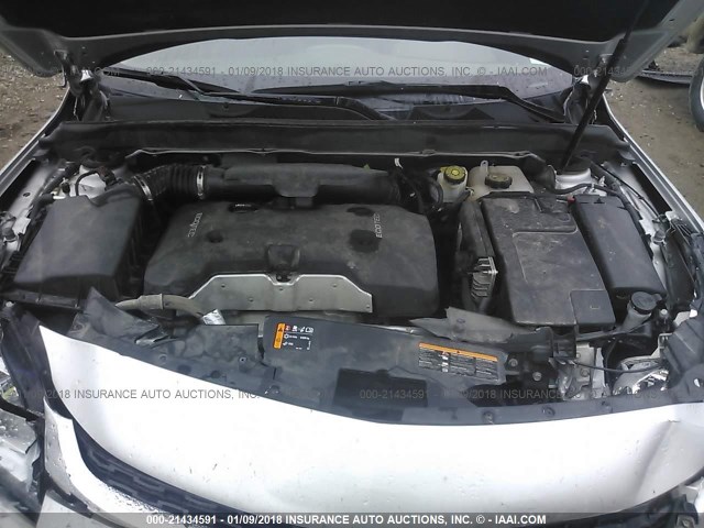 1G11C5SL1EF267533 - 2014 CHEVROLET MALIBU 1LT 银色 照片 10