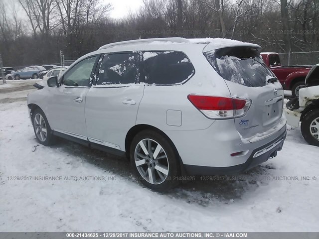 5N1AR2MM1EC645017 - 2014 NISSAN PATHFINDER S/SV/SL/PLATINUM 银色 照片 3
