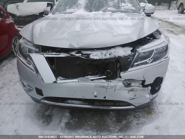 5N1AR2MM1EC645017 - 2014 NISSAN PATHFINDER S/SV/SL/PLATINUM 银色 照片 6