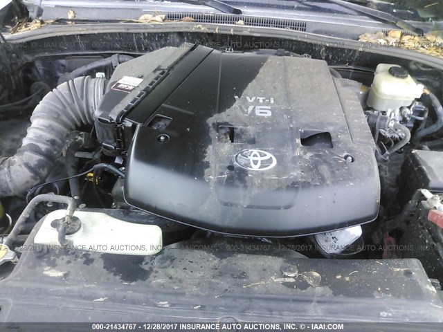 JTEZU14R560067840 - 2006 TOYOTA 4RUNNER SR5/SPORT BLACK photo 10