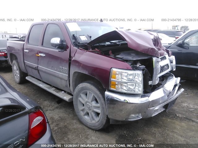 3GCPCSE06DG147547 - 2013 CHEVROLET SILVERADO C1500 LT MAROON photo 1