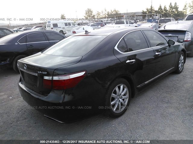 JTHBL46F685072840 - 2008 LEXUS LS 460 BLACK photo 4