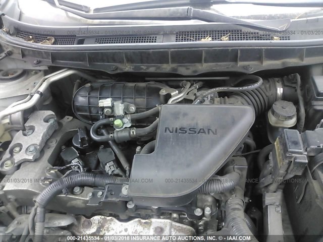 JN8AS58V98W111364 - 2008 NISSAN ROGUE S/SL SILVER photo 10