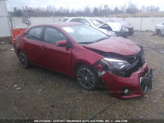 2T1BURHE6FC424511 - 2015 TOYOTA COROLLA L/LE/LE PLS/PRM/S/S PLS RED photo 1