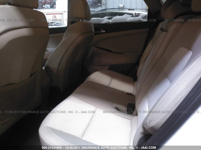 KM8J3CA47HU367329 - 2017 HYUNDAI TUCSON LIMITED/SPORT AND ECO/SE WHITE photo 8