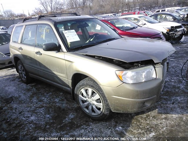 JF1SG63628H726078 - 2008 SUBARU FORESTER 2.5X BROWN photo 1