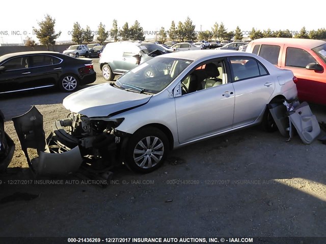 2T1BU4EE6CC771291 - 2012 TOYOTA COROLLA S/LE SILVER photo 2