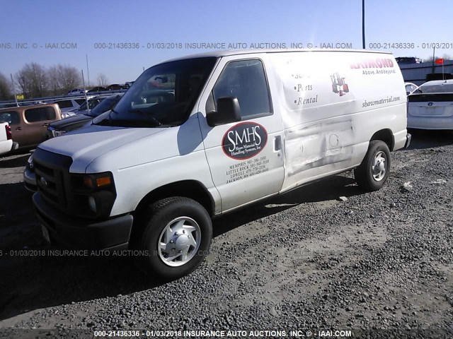 1FTNE2EL9BDB36046 - 2011 FORD ECONOLINE E250 VAN WHITE photo 2