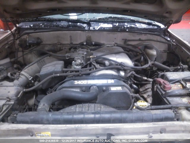 5TESN92N52Z045252 - 2002 TOYOTA TACOMA XTRACAB PRERUNNER ოქროსფერი ფოტო 10