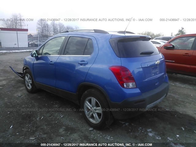 KL7CJLSB4GB760681 - 2016 CHEVROLET TRAX 1LT BLUE photo 3