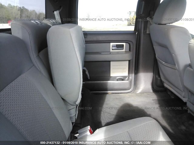 1FTFW1EF2BFB16067 - 2011 FORD F150 SUPERCREW GRAY photo 8