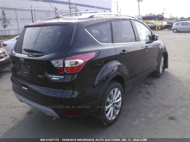 1FMCU9J90HUD55849 - 2017 FORD ESCAPE TITANIUM BLACK photo 4