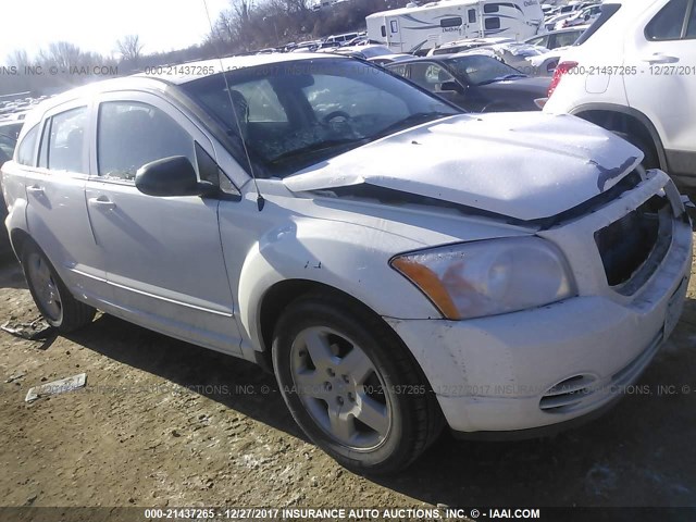 1B3CB4HA0AD552301 - 2010 DODGE CALIBER SXT WHITE photo 1