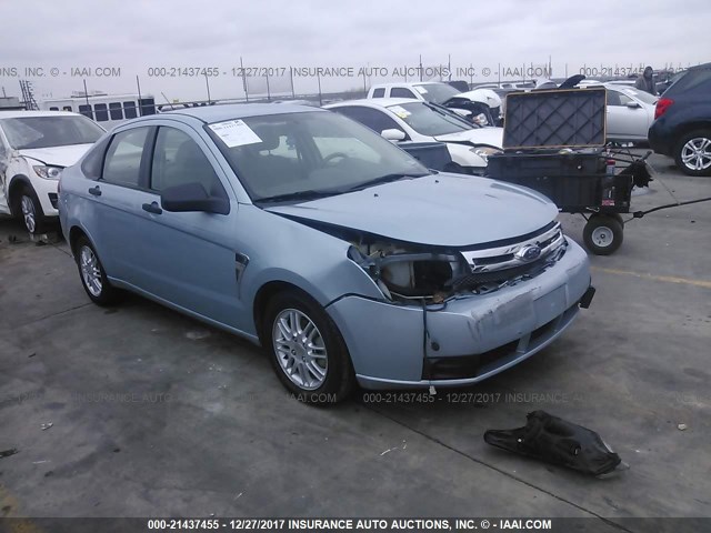 1FAHP35N98W232339 - 2008 FORD FOCUS SE/SEL/SES BLUE photo 1