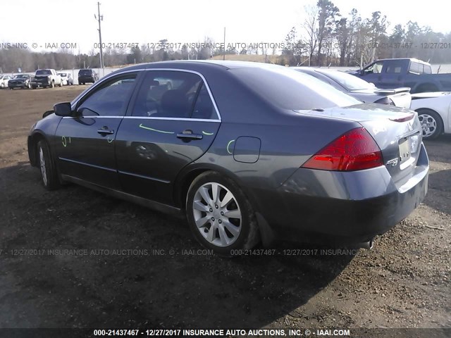 1HGCM66376A032017 - 2006 HONDA ACCORD LX GRAY photo 3