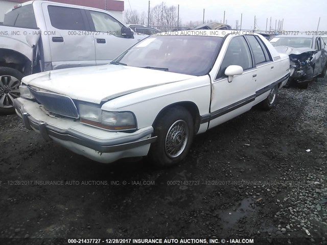 1G4BT5374NR455647 - 1992 BUICK ROADMASTER LIMITED WHITE photo 2