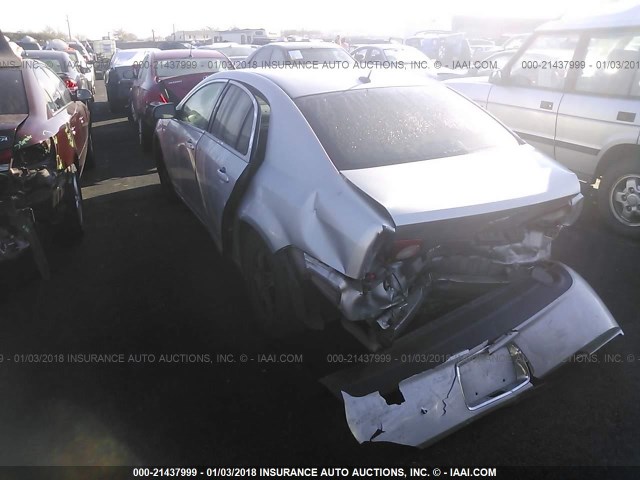 1G1ZG57B08F177589 - 2008 CHEVROLET MALIBU LS ვერცხლისფერი ფოტო 3