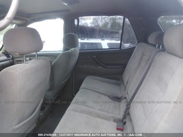 5TDZT34A73S157979 - 2003 TOYOTA SEQUOIA SR5 WHITE photo 8