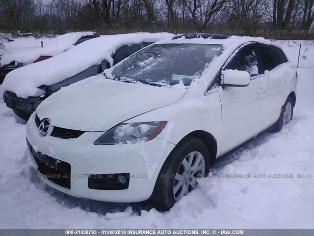 JM3ER29L690219084 - 2009 MAZDA CX-7 WHITE photo 2