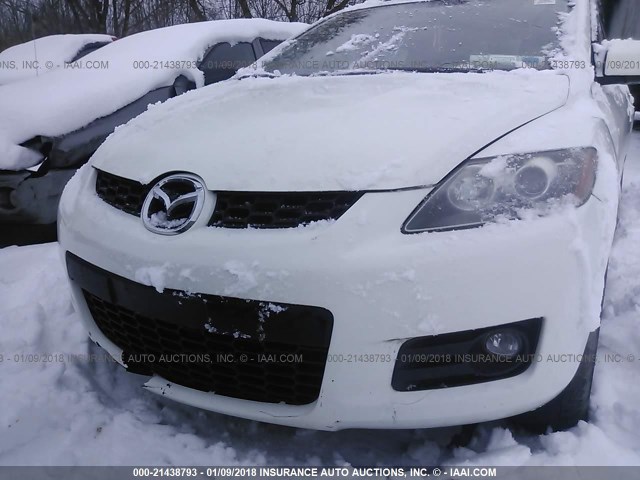 JM3ER29L690219084 - 2009 MAZDA CX-7 WHITE photo 6