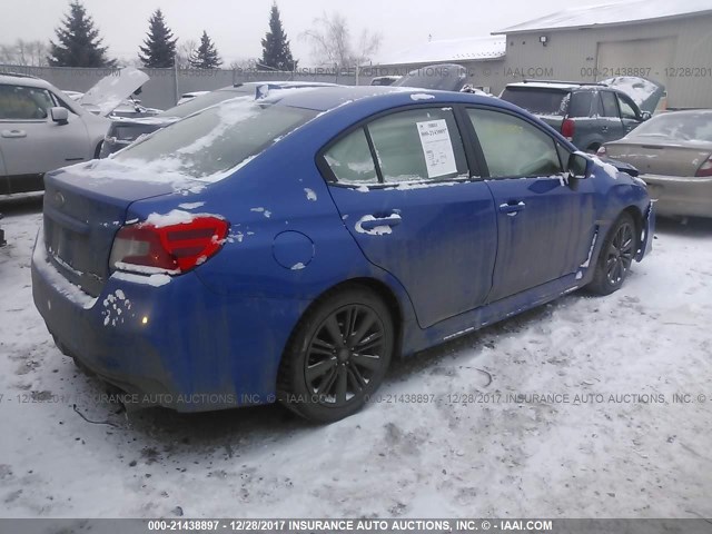 JF1VA1A60F9824702 - 2015 SUBARU WRX BLUE photo 4