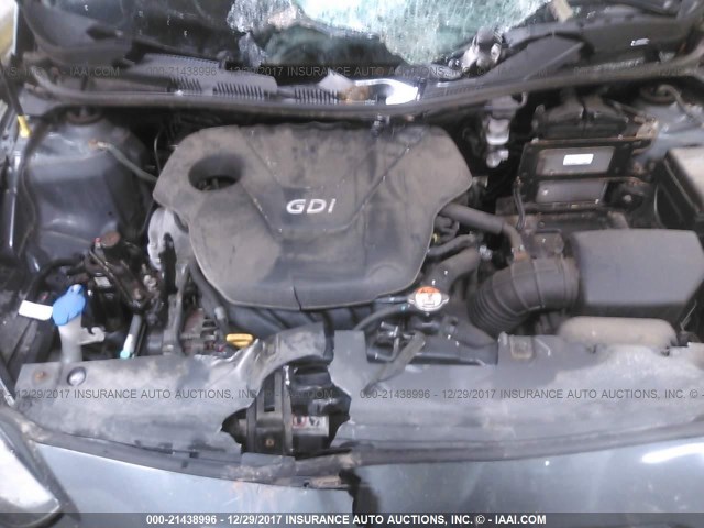 KMHCU5AE8DU080621 - 2013 HYUNDAI ACCENT GLS/SE GRAY photo 10