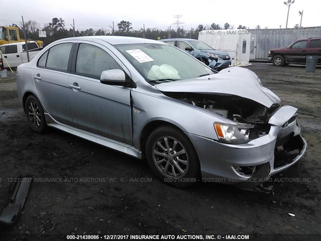 JA32U2FU8BU040713 - 2011 MITSUBISHI LANCER ES/ES SPORT SILVER photo 1