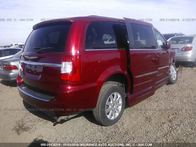 2A4RR5DGXBR698041 - 2011 CHRYSLER TOWN & COUNTRY TOURING RED photo 4