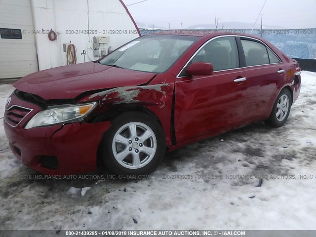 4T1BF3EK8AU024278 - 2010 TOYOTA CAMRY SE/LE/XLE 红色 照片 2