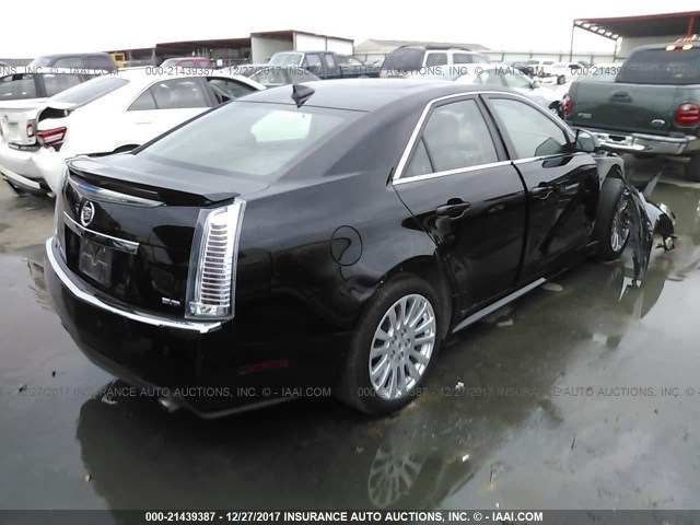 1G6DP5EV8A0140395 - 2010 CADILLAC CTS PREMIUM COLLECTION BLACK photo 4