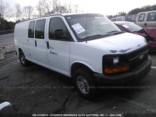 1GCGG29C791127497 - 2009 CHEVROLET EXPRESS G2500  WHITE photo 1