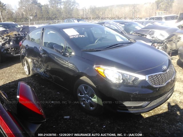 KNAFK4A65F5431425 - 2015 KIA FORTE LX BLACK photo 1